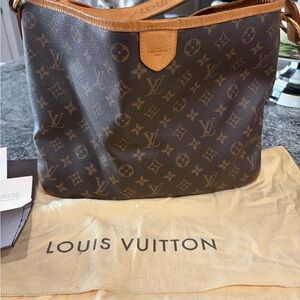 Louis Vuitton Tan and Brown Monogram Shoulder Bag